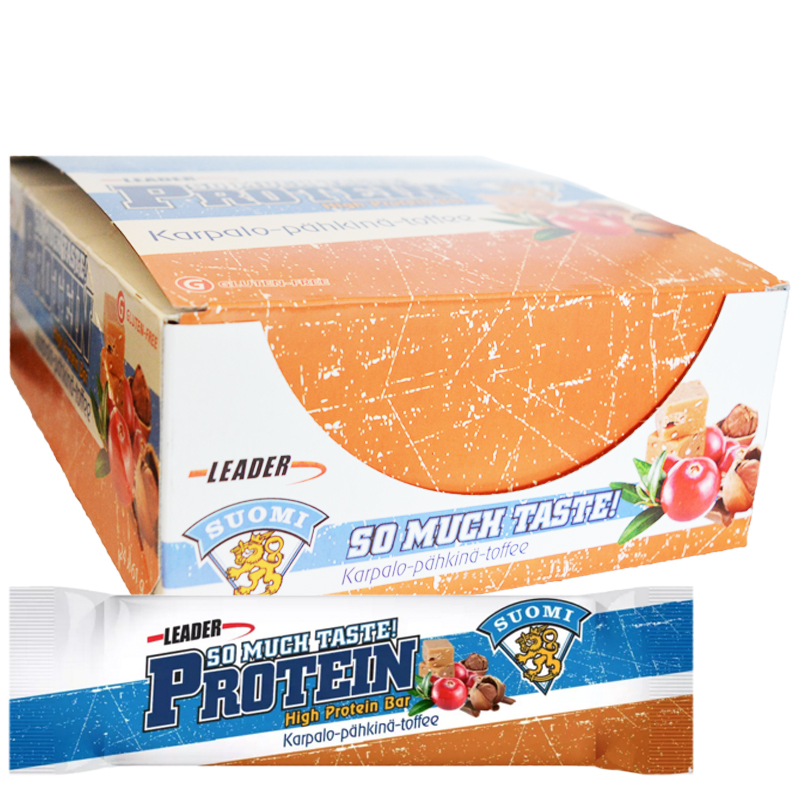 Hel Låda Proteinbars "Cranberry & Nuts" 24 x 61g - 67% rabatt