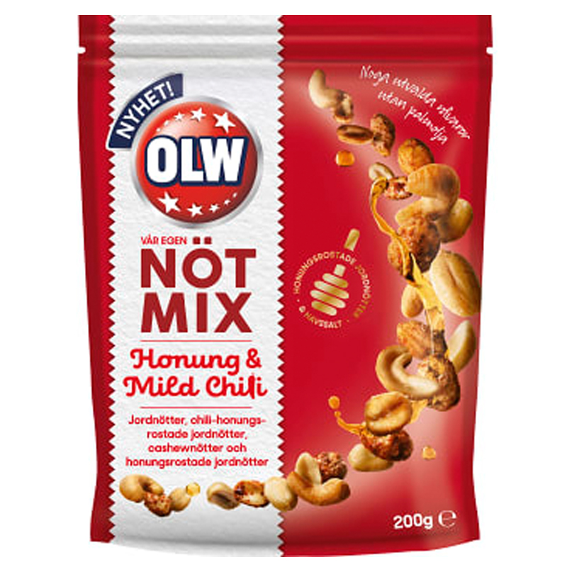 Nötmix Honung & Mild Chili - 67% rabatt