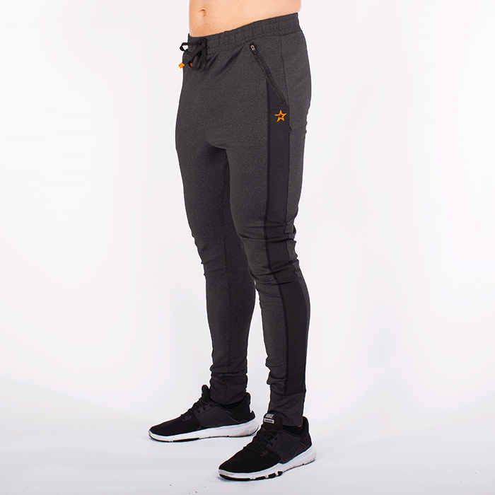 Star Premium Function Striped Pant, Black Melange, Men