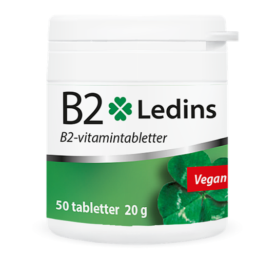 Ledins B2 Vitamin 25 mg, 50 tabletter