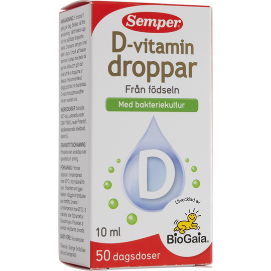 Semper D-vitamindroppar 10 ml