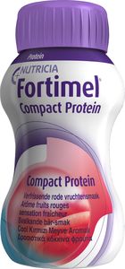 Fortimel Compact Protein, drickfärdigt kosttillägg, svalkande bärsmak 4 x 125 milliliter