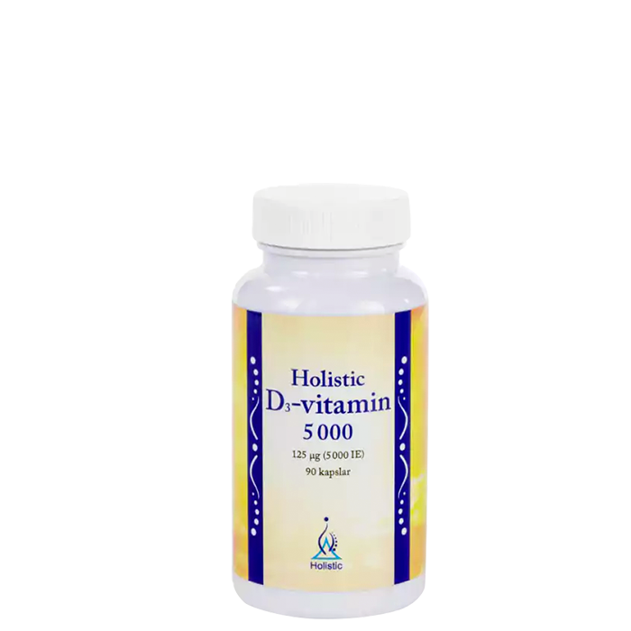 D3-vitamin, 5000 IE, 90 kapslar