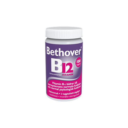Bethover B-12 Vitamin 1mg 100 Tuggtabletter