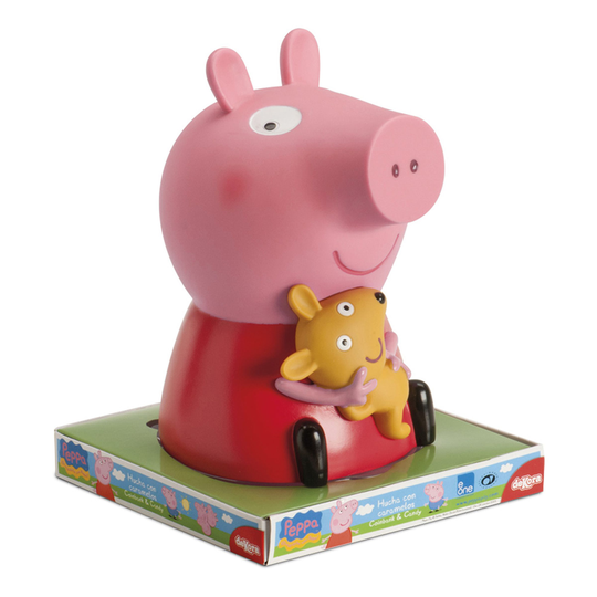 Tårtdekoration Spargris Peppa Pig/Greta Gris