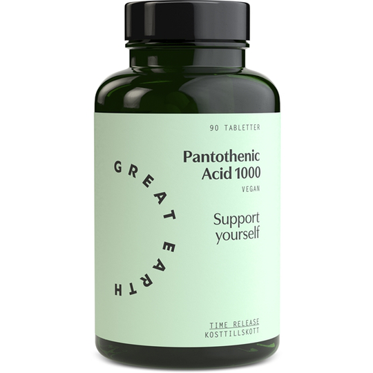 Great Earth Pantothenic Acid 90 tabletter