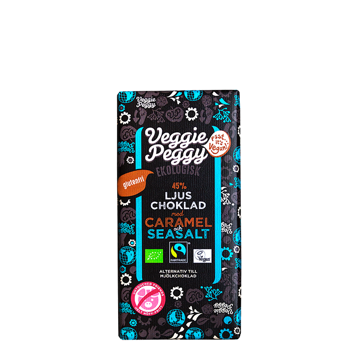 Veggie Peggy Choklad Karamell & Havssalt, 85 g