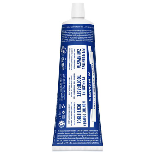 Dr. Bronner’s Peppermint Toothpaste, 105 ml