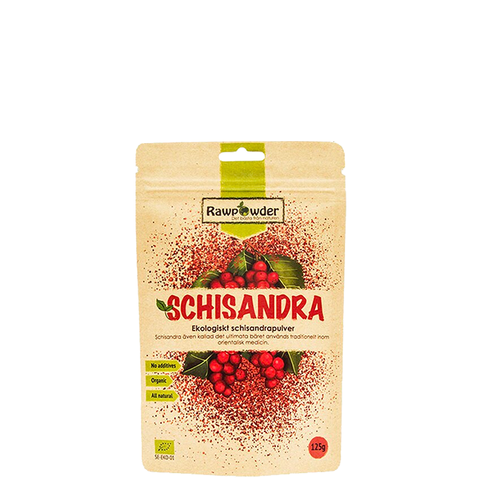 Schisandra, Ekologiskt Schisandrapulver, 125 g