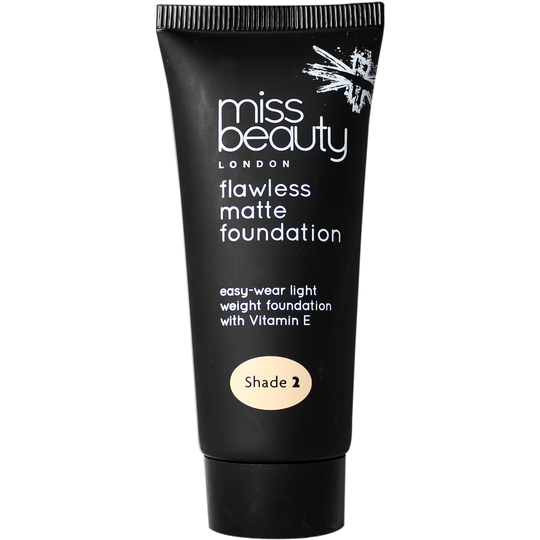 Miss Beauty Flawless Matte Foundation 02 Candle Light