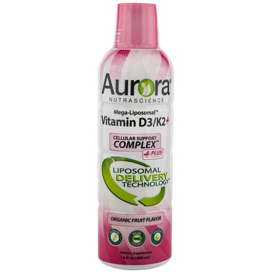 Aurora Nutrascience Aurora Liposomal Vitamin D3/K2+ 480 ml
