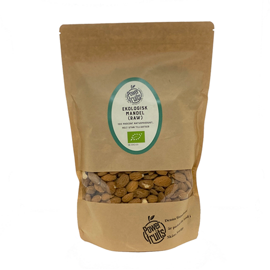 Powerfruits Ekologiska Mandlar RAW 500 g