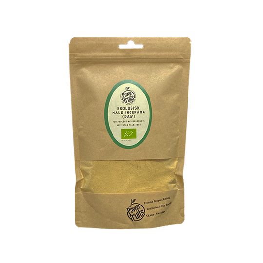 Powerfruits Ekologisk Mald Ingefära RAW 200 g