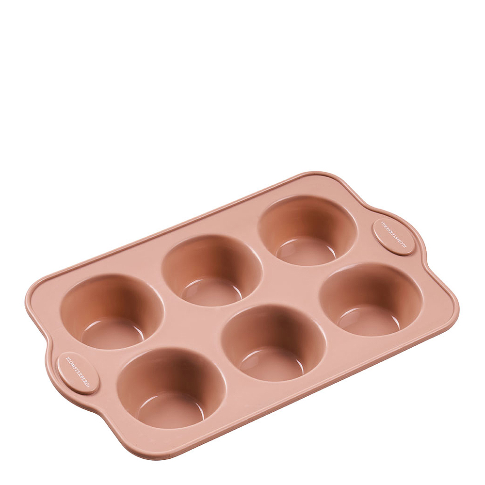 Blomsterbergs - Muffinsform Silikon 6 st Rosa