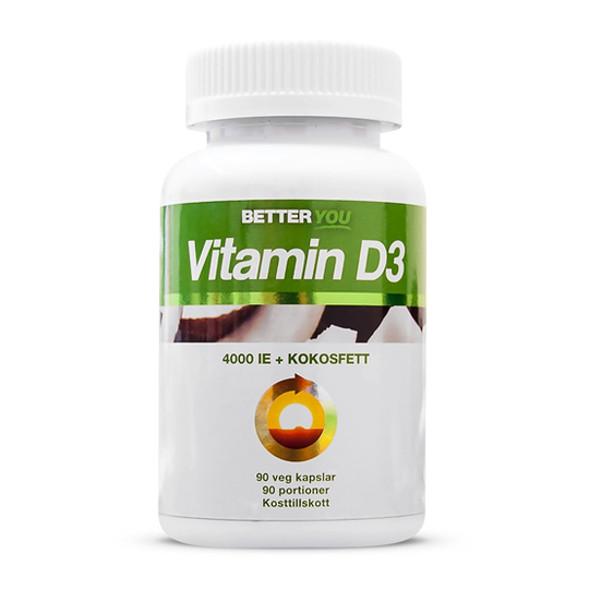 Better You Vitamin D3 4000 IE + Kokosolja 90 kaps