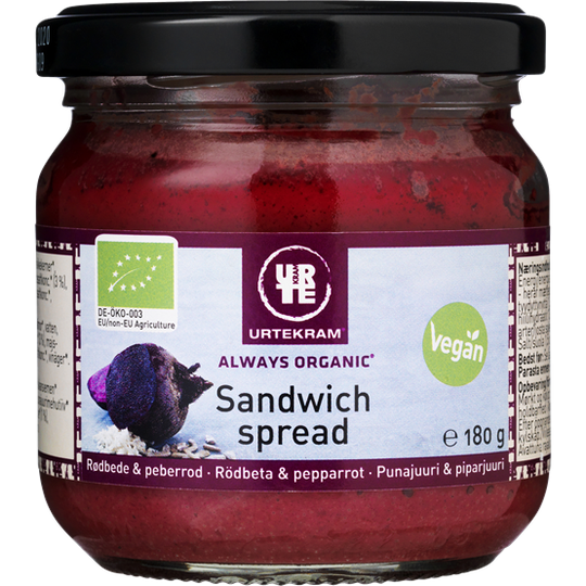 Urtekram Sandwich Spread Rödbetor Peprot Eko 180 g
