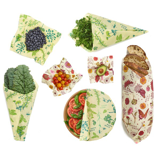 Bee's Wrap Veganskt Folie Variety Pack - Herb Garden & Meadow Magic, 7 st