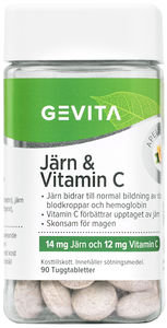 Gevita Järn & Vitamin C 90 st