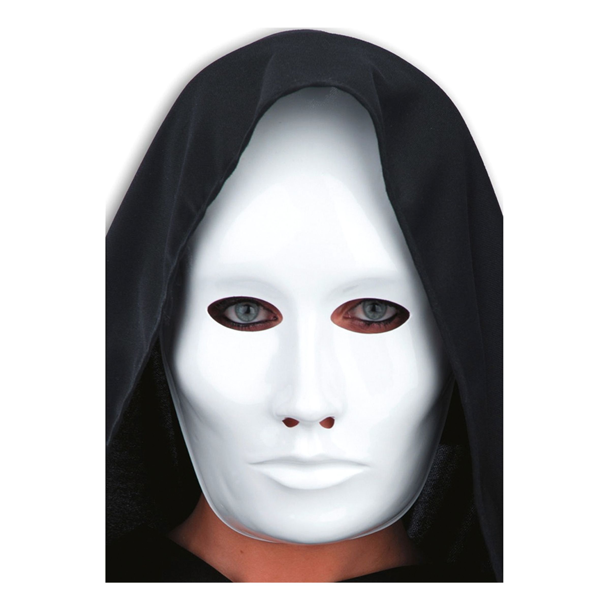 Ansiktsmask Vit i Plast - One size