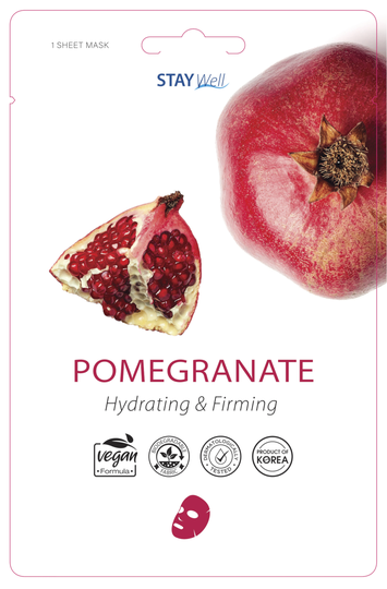 Stay Well Vegan Sheet Mask Pomegranate 20 g
