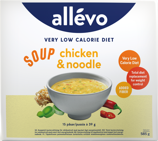 Allévo Soup Chicken/Noodle,VLCD 15 st