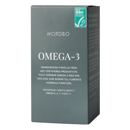 Nordbo Omega-3 ASC 120 kapslar