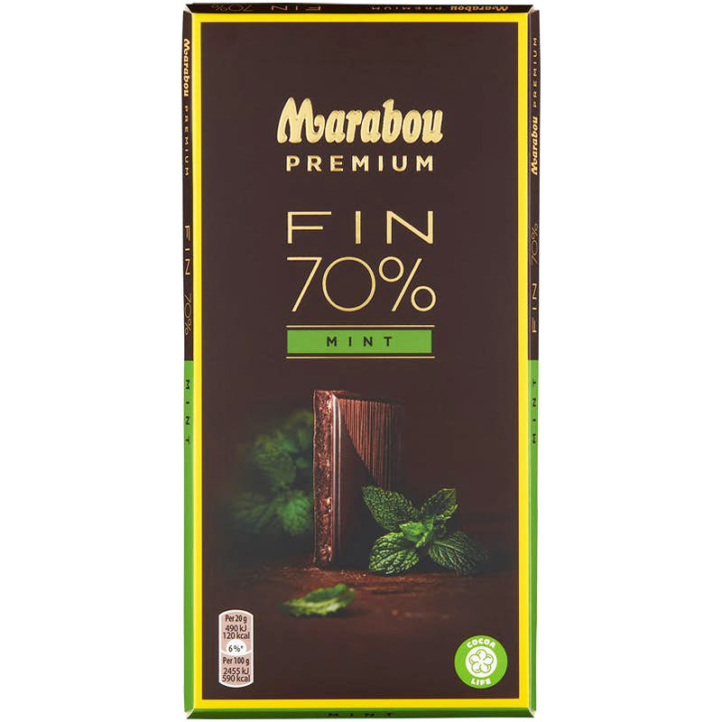 Premium choklad 70% mint - 25% rabatt