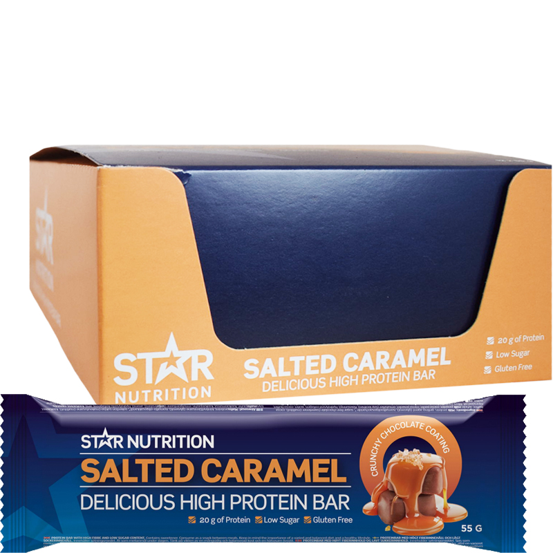 Hel Låda Proteinbars "Salted Caramel" 12-pack - 33% rabatt
