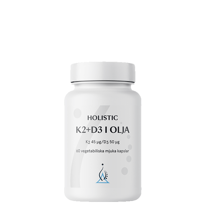 K2+D3-vitamin i kokosolja 60 kapslar