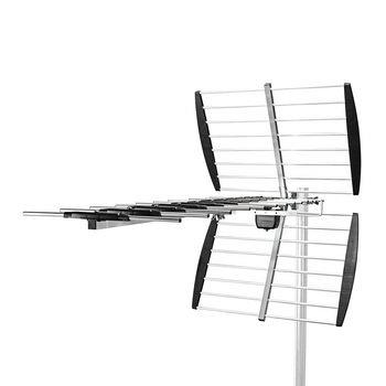 Nedis Utomhusantenn | UHF | Mottagningsområde: -50 km | LTE700 | Förstärkning: 14 dB | 75 Ohm | Antenn längd: 1282 mm | ABS / Aluminium