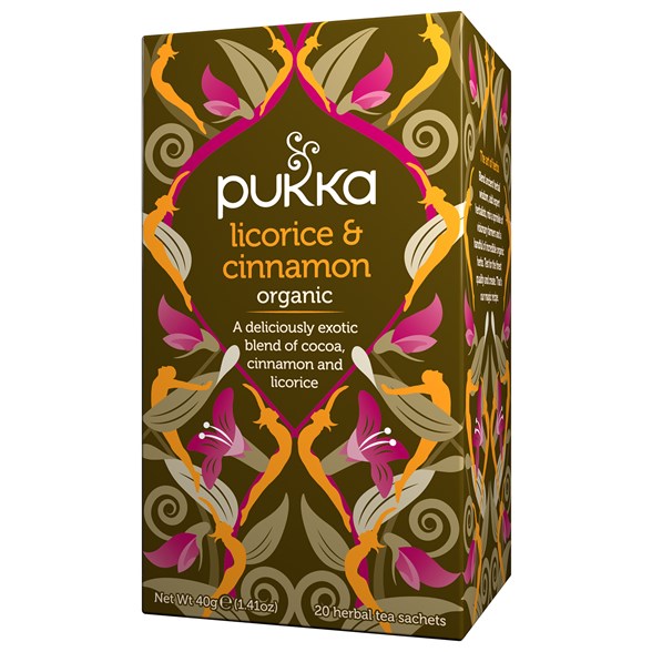 Pukka Herbs Örtte Licorice & Cinnamon, 20 påsar