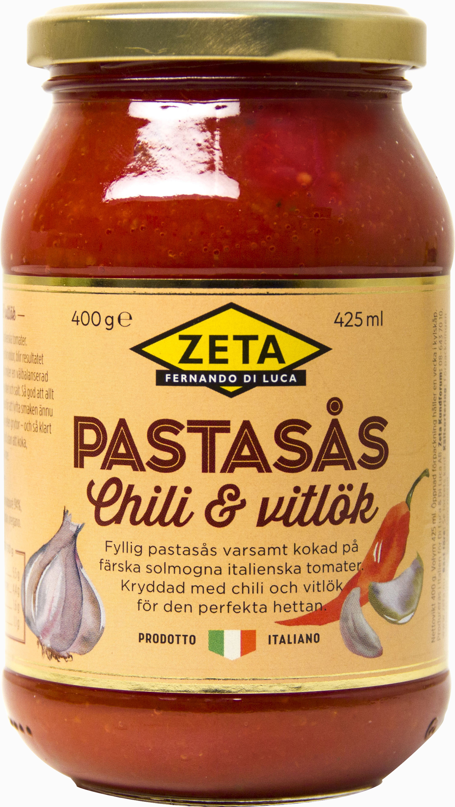 Pastasås Chili & Vitlök 425ml - 56% rabatt