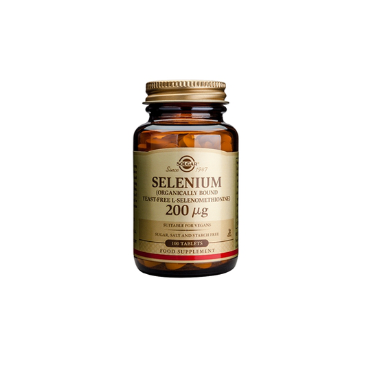 Solgar Selenium-6 200 ug (Yeast Free) 100 tabletter