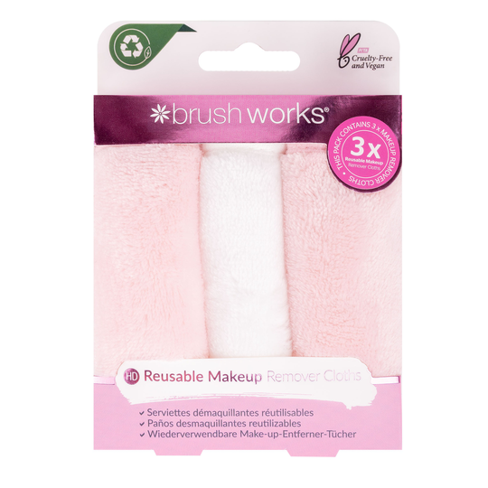 Brushworks Makeup Remover Cloths 3 Pack