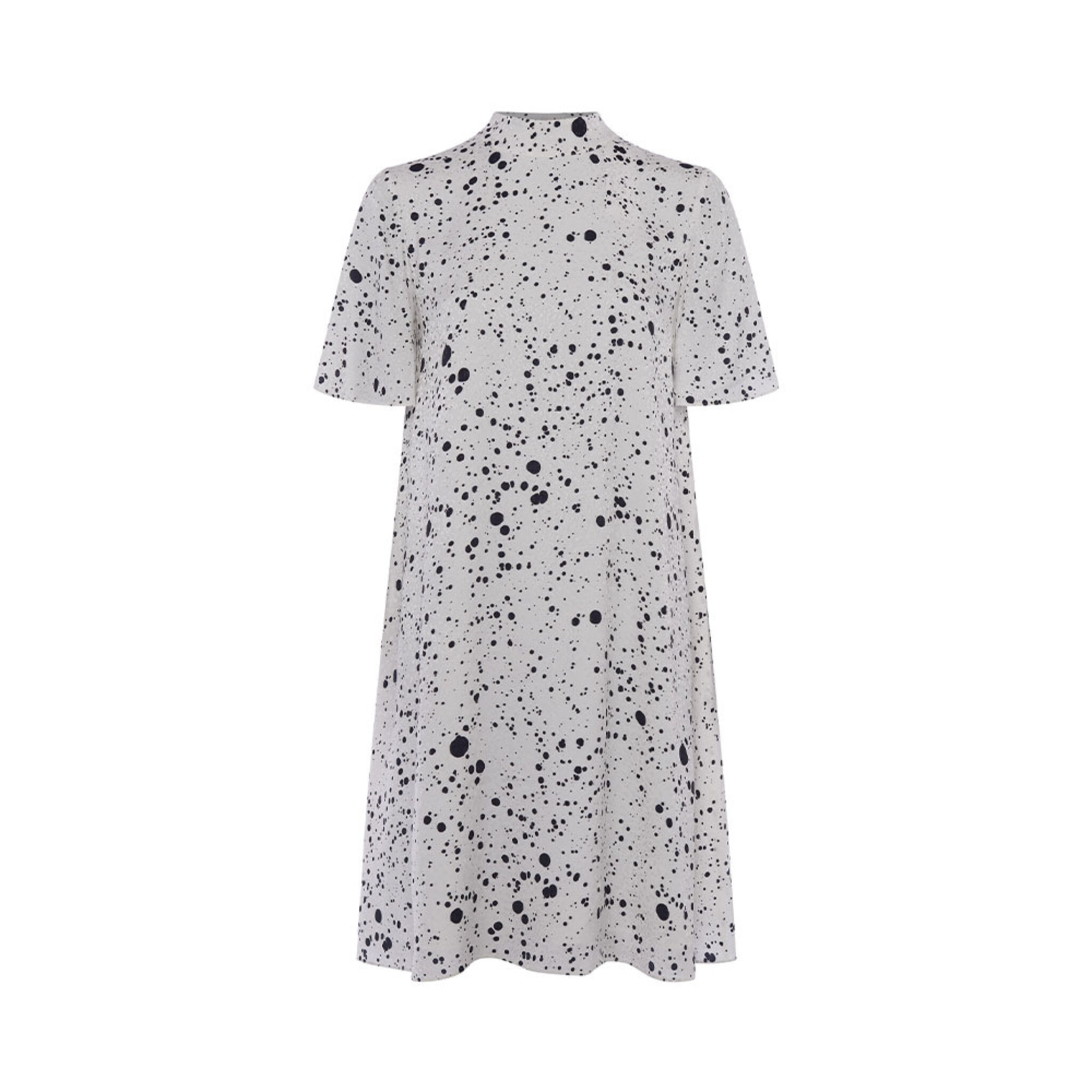Droplet Drape Sslv Swing Dress