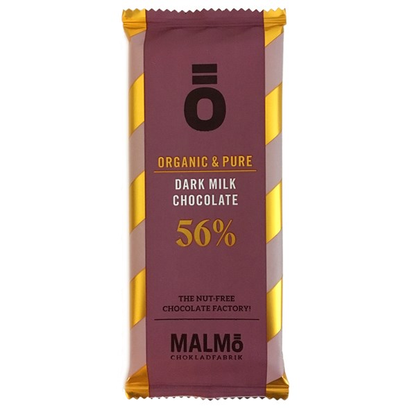 Malmö Chokladfabrik Ö Dark Milk Chocolate 56%, 55 g