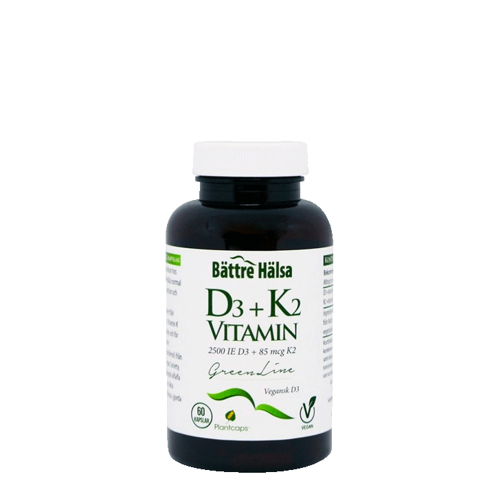D3+K2 vitamin (Green Line), 60 kapslar