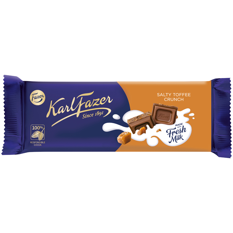 Mjölkchoklad Salty Toffee Crunch - -1% rabatt