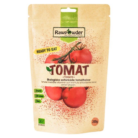 Rawpowder Ekologiska Tomathalvor Soltorkade, 200 g