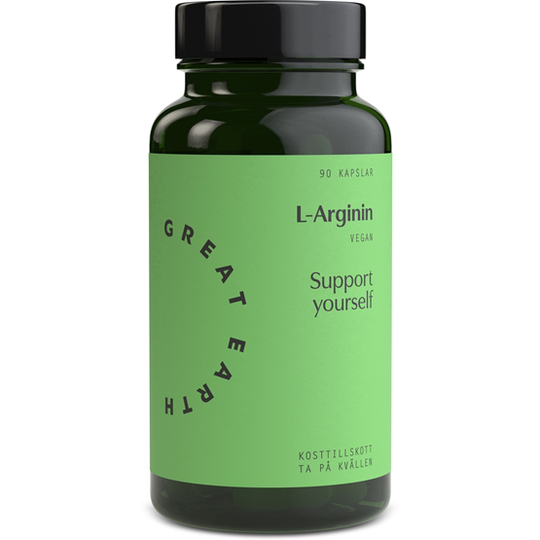Great Earth L-Arginin 500 mg 90 kapslar