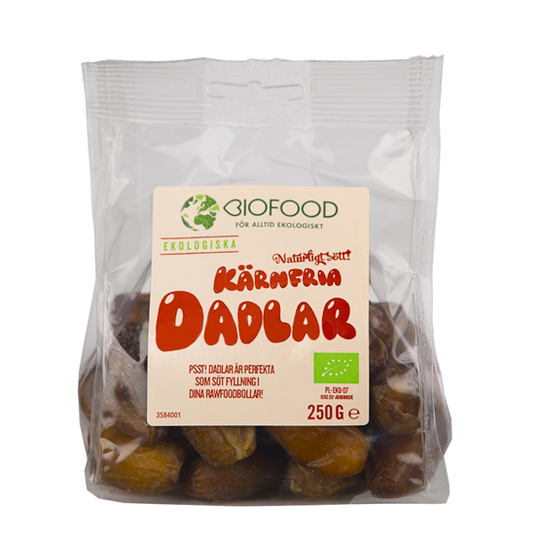 Biofood Dadlar Kärnfria 250 g