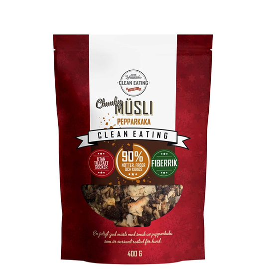 Clean Eating Müsli Chunky Pepparkaka 400 g