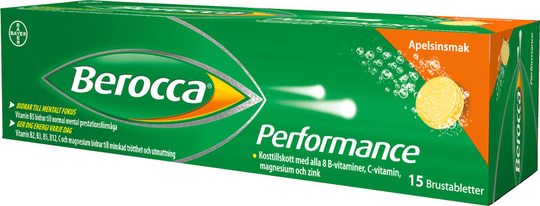 Berocca Performance Apelsin Brustablett 15 st