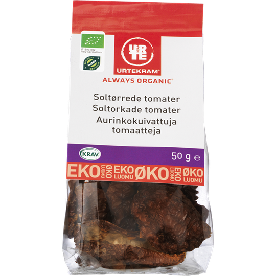 Urtekram Soltorkade tomater EKO 50 g