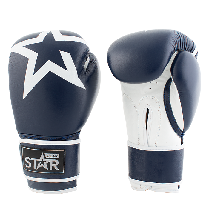 Star Gear Leather Boxing Glove, Patriot Blue