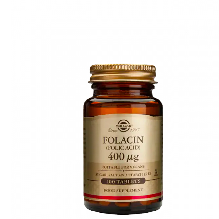 Folic Acid 400 mcg, 100 tabletter