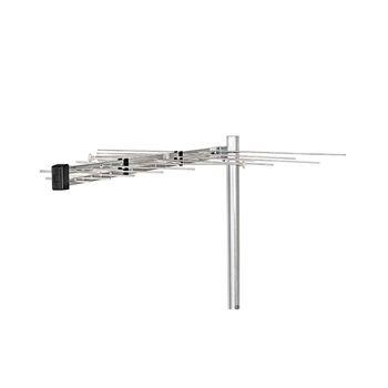 Nedis Utomhusantenn | UHF / VHF | Mottagningsområde: -50 km | LTE700 | Förstärkning: 12 dB | 75 Ohm | Antenn längd: 1210 mm | ABS / Aluminium
