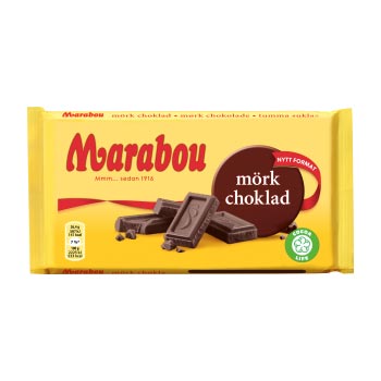Marabou mörk choklad 185g