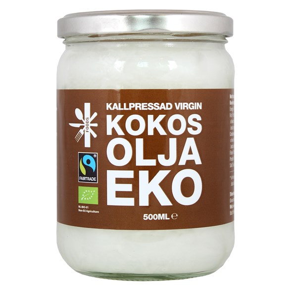 Superfruit Foods Ekologisk Kokosolja Kallpressad, 500 ml
