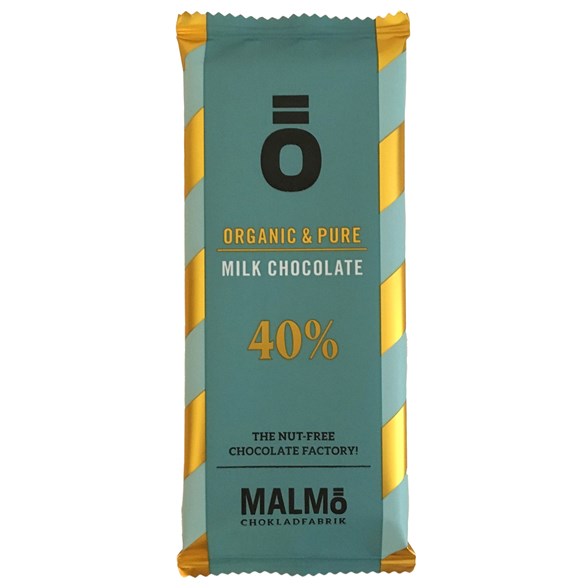 Malmö Chokladfabrik Ö Milk Chocolate 40%, 55 g